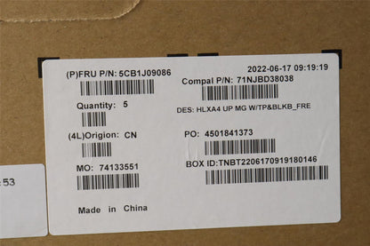 Lenovo ThinkBook 14 G4 IAP Palmrest Cover Touchpad Keyboard French 5CB1J09086