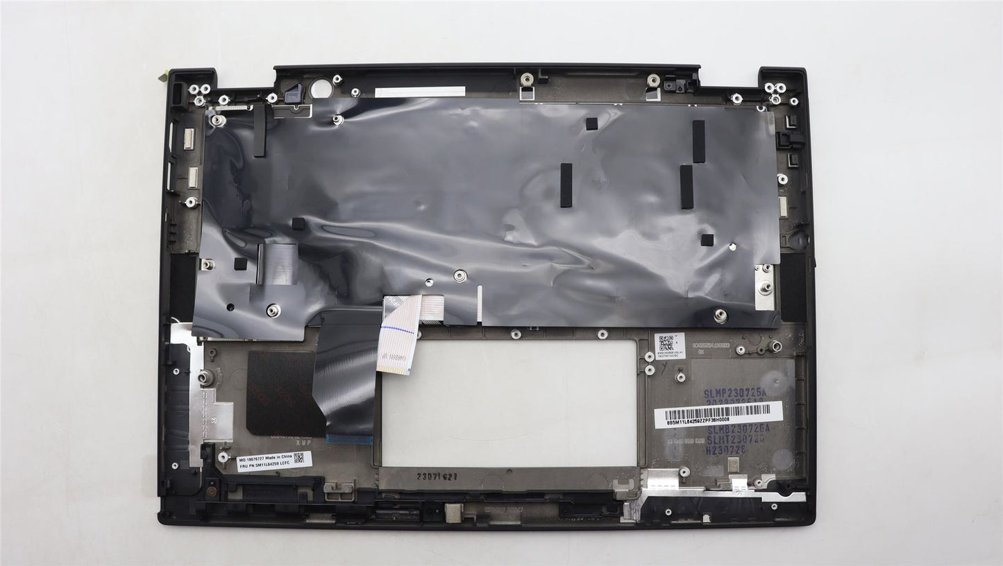 Lenovo ThinkPad X13 Gen 4 Keyboard Palmrest Top Cover Norwegian Black 5M11L64259