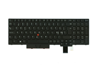 Lenovo ThinkPad T580 P52s Keyboard Nordic Black 01HX178