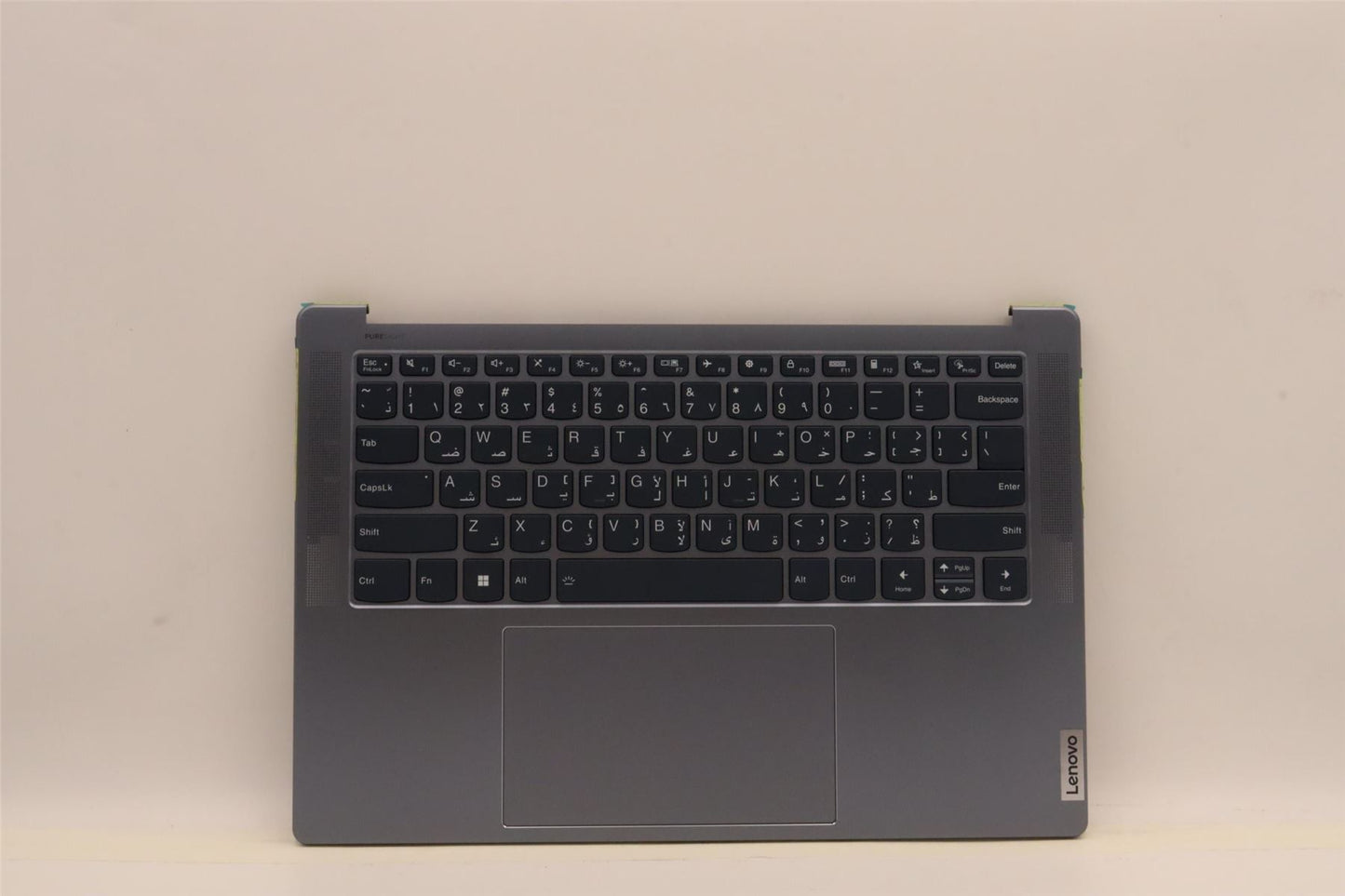 Lenovo Yoga 7 14IAH7 Palmrest Cover Touchpad Keyboard Arabic 5CB1J23772