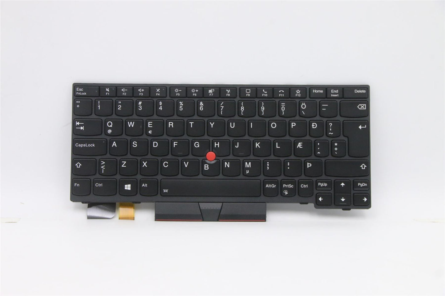 Lenovo ThinkPad X13 L13 Gen 2 s Keyboard Icelandic Black Backlit 5N20V43196