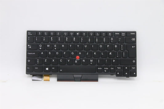 Lenovo ThinkPad X13 L13 Gen 2 s Keyboard Icelandic Black Backlit 5N20V43196
