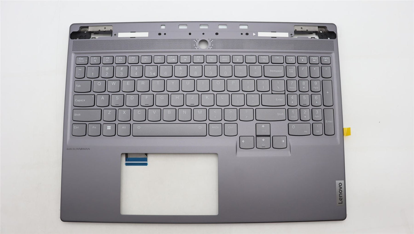 Lenovo Legion S7 16IRH8 Keyboard Palmrest Top Cover US Europe Silver 5CB1L67991