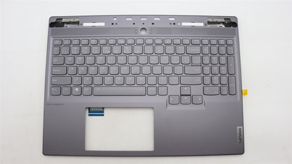 Lenovo Legion S7 16IRH8 Keyboard Palmrest Top Cover US Europe Silver 5CB1L67991