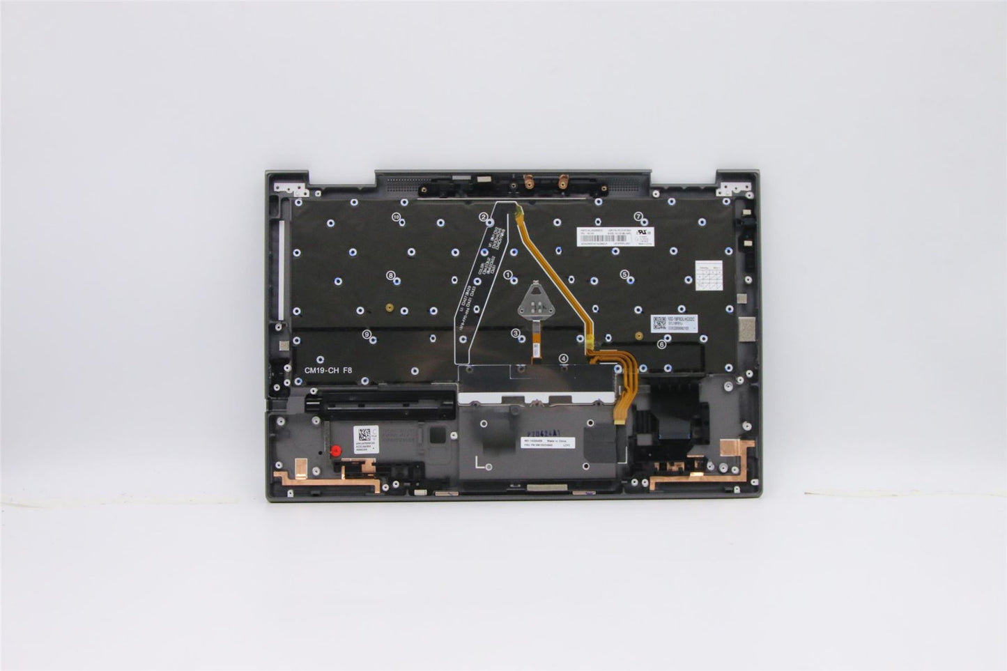 Lenovo Yoga X1 4th Keyboard Palmrest Top Cover Chinese Grey Backlit 5M10V24940