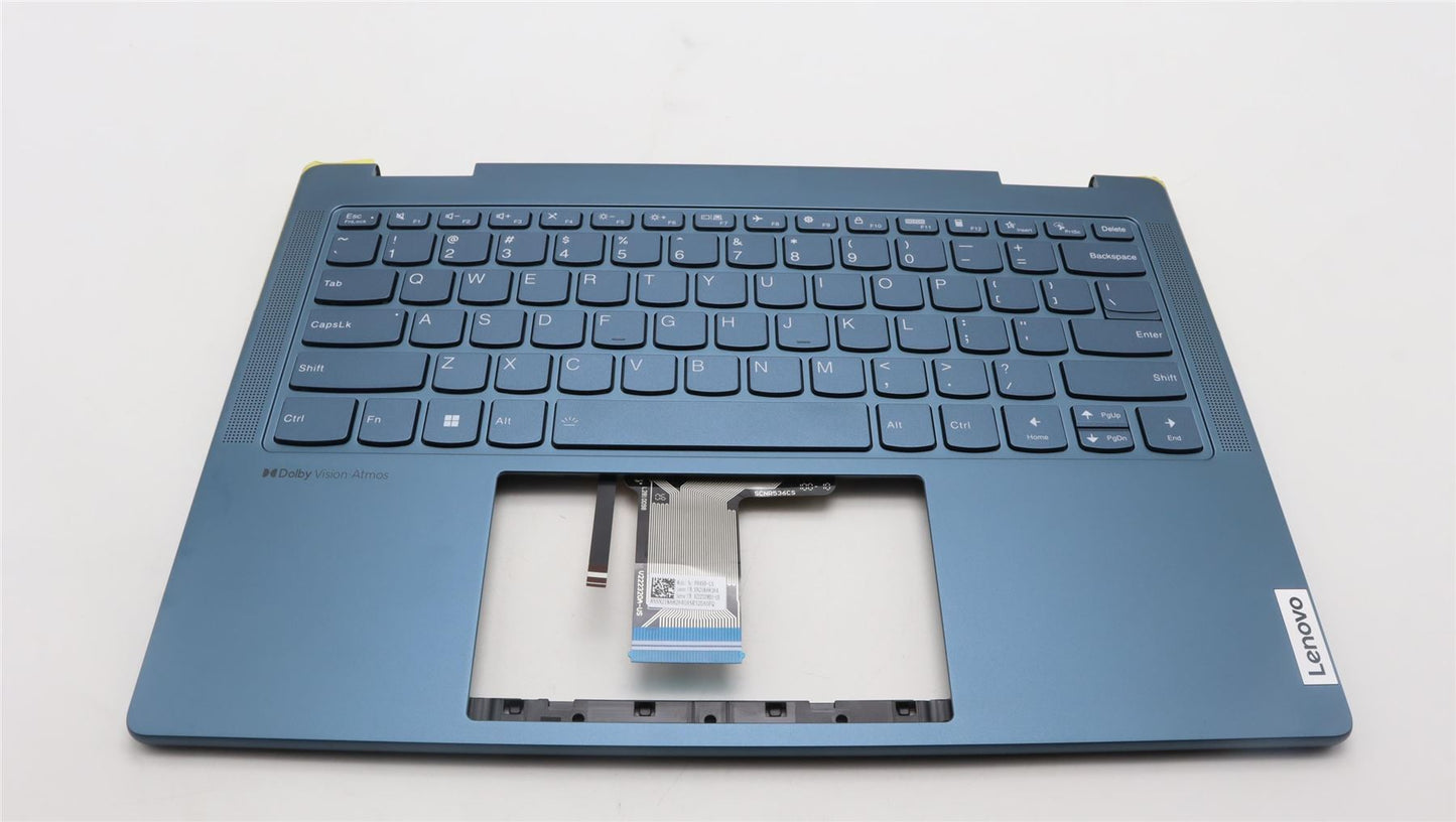 Lenovo Yoga 7 14ARP8 Palmrest Cover Touchpad Keyboard US Blue 5CB1L48339