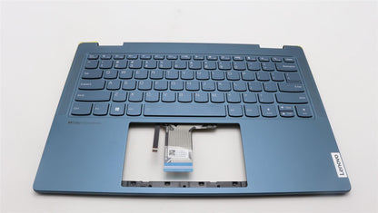 Lenovo Yoga 7 14ARP8 Palmrest Cover Touchpad Keyboard US Blue 5CB1L48339