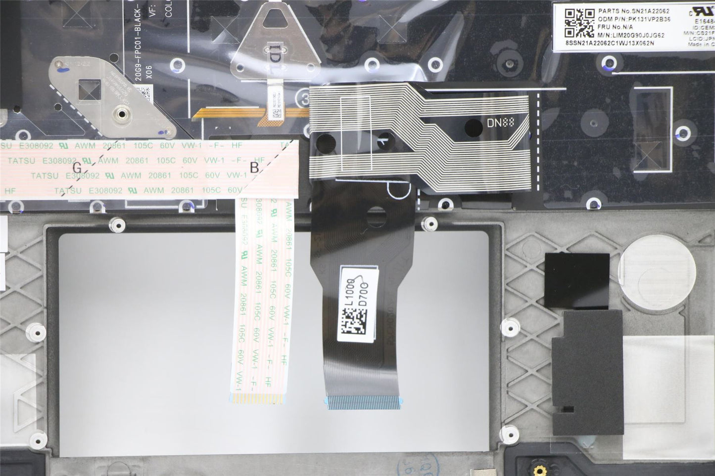 Lenovo ThinkPad T14s 2 Tastatur-Handballenauflage, obere Abdeckung, japanisches Schwarz, 5M11A37650