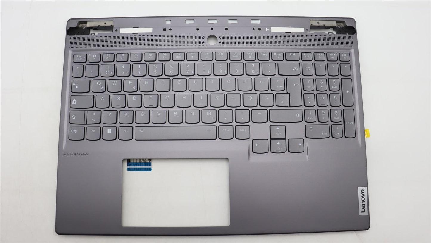 Lenovo Legion S7 16IRH8 Keyboard Palmrest Top Cover German Grey 5CB1L68008