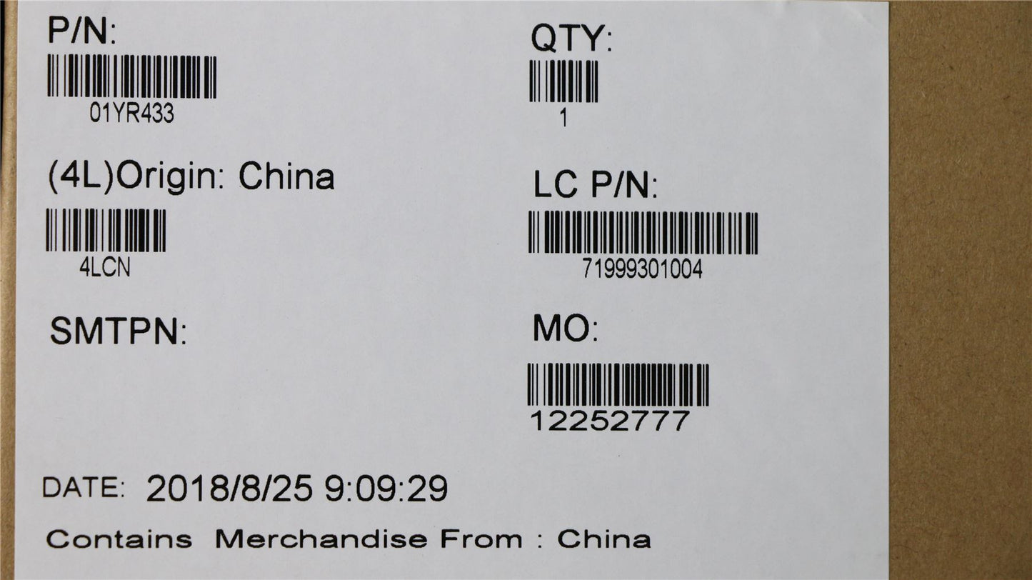 Lenovo Carbon X1 6th LCD Cover Rear Back Housing Black 01YR433