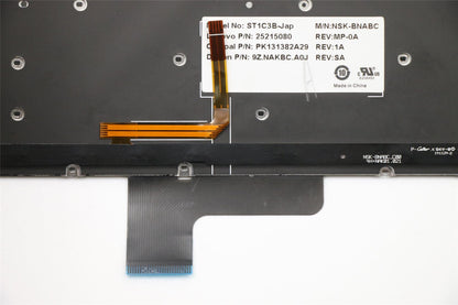 Lenovo JAP-ST1C3B-DF-BlkKeyBacklight-KBD Japanese Keyboard 25215080