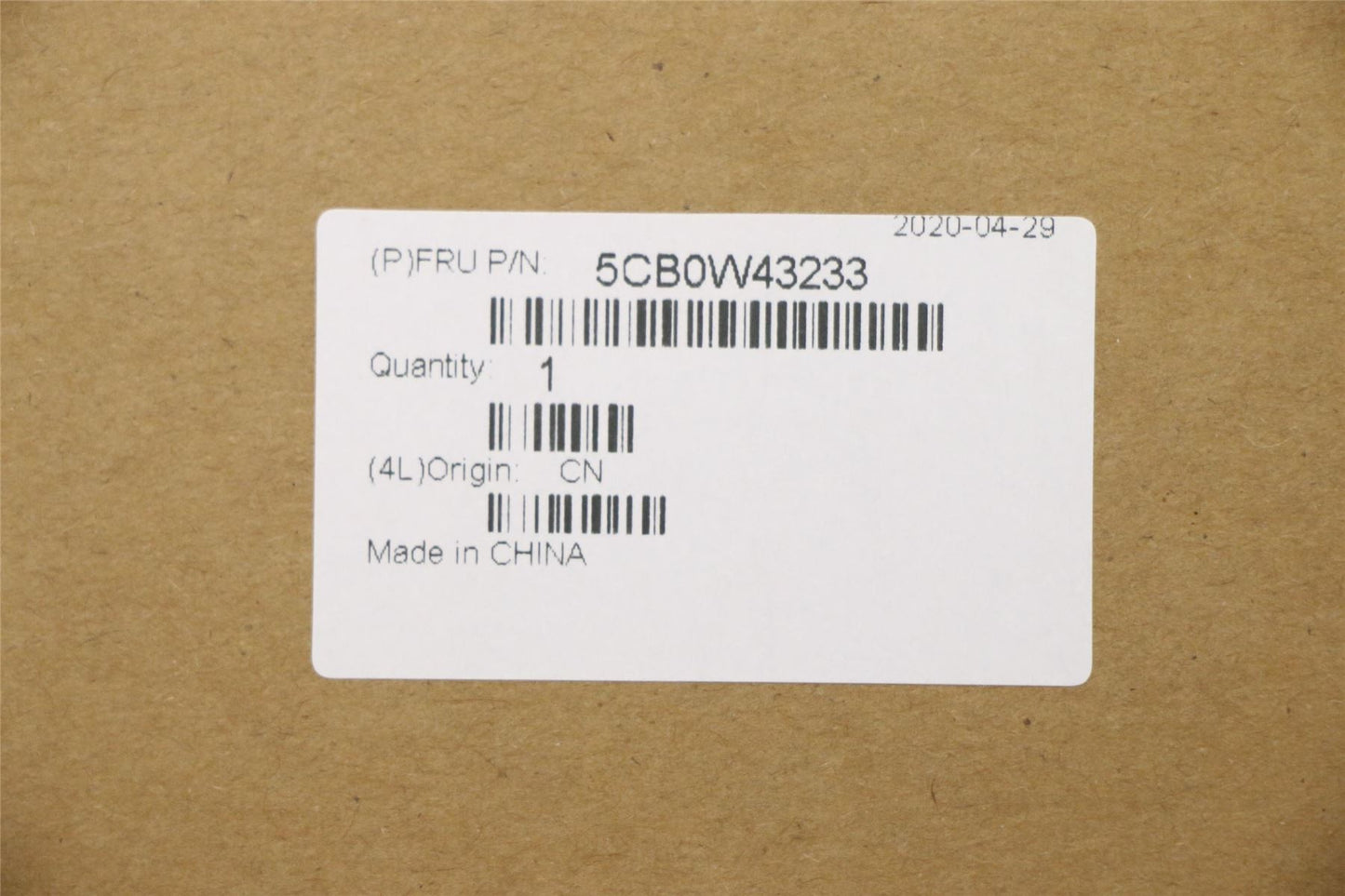 Lenovo IdeaPad S145-15IKB LCD Cover Rear Back Housing Black 5CB0W43233