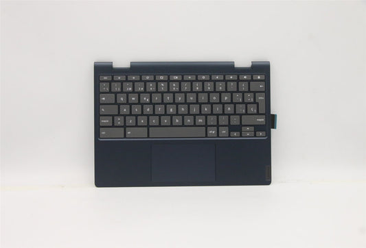 Lenovo Flex CB-11IGL05 Keyboard Palmrest Top Cover Spanish Blue 5CB0Z32903