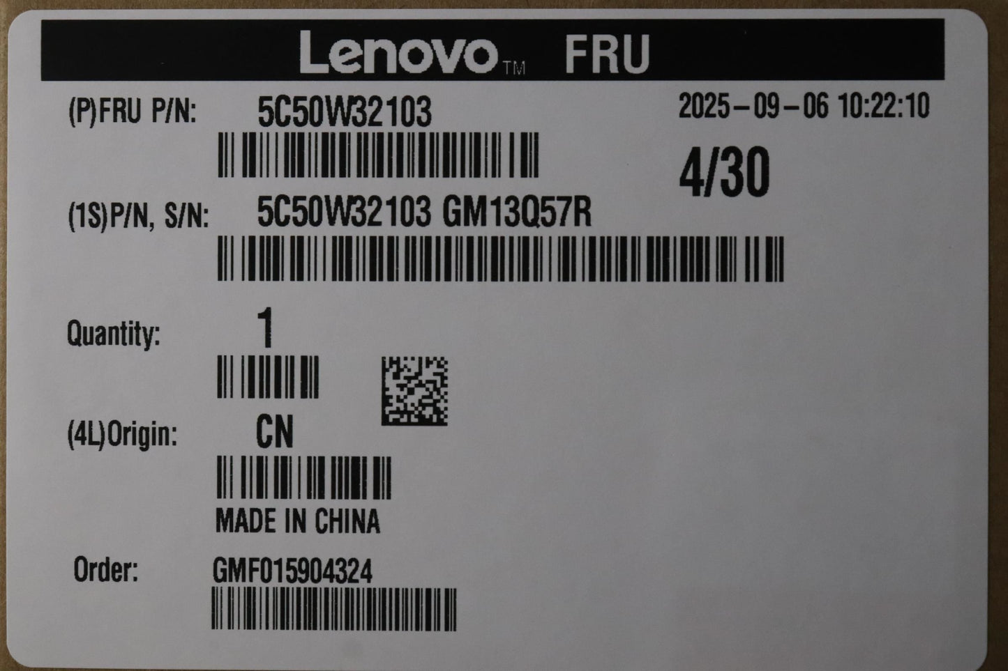 Lenovo CARDPOP BLD Tiny11 HDMI2.1 8K Card HDMI Board 5C50W32103