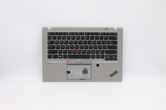Lenovo ThinkPad T14s Keyboard Palmrest Top Cover Russian Silver 5M10Z41609