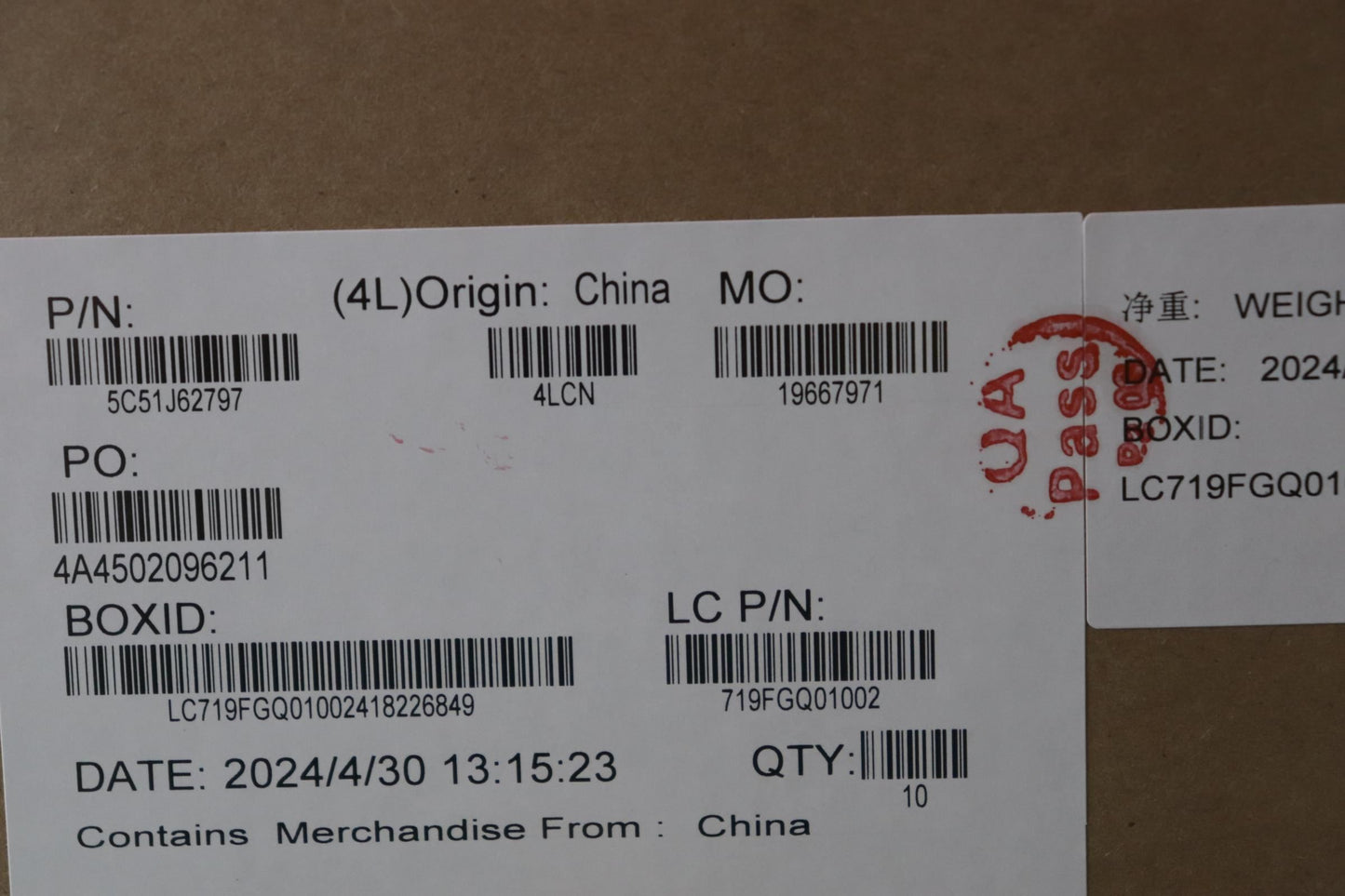 Lenovo CARDPOP FRUCARDPOP PCBA IO/B NSF941W/FPR Fingerprint FPR I/O Board 5C51J62797