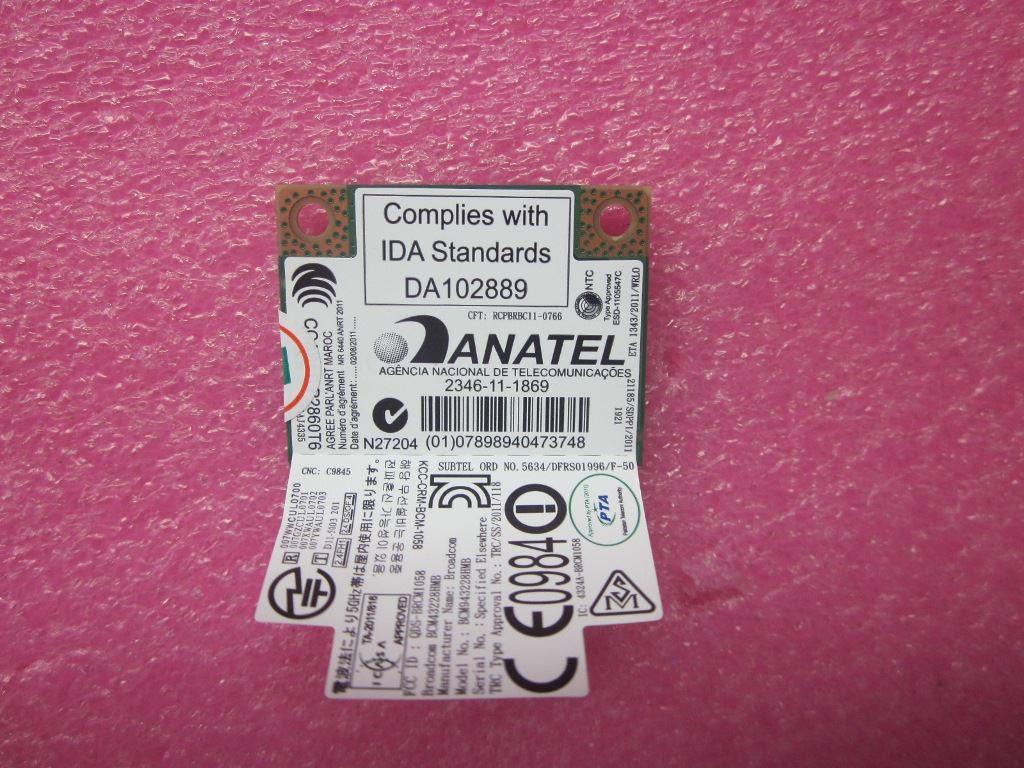 Lenovo FRU CBT 2*2 Combo Board 04W3763