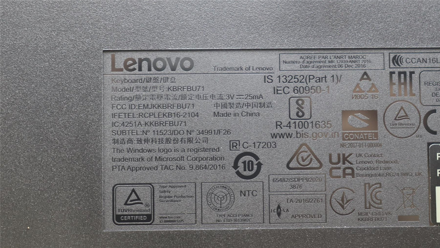 Lenovo WL KM Calliope BK ARA/FRA 5KM0U87638