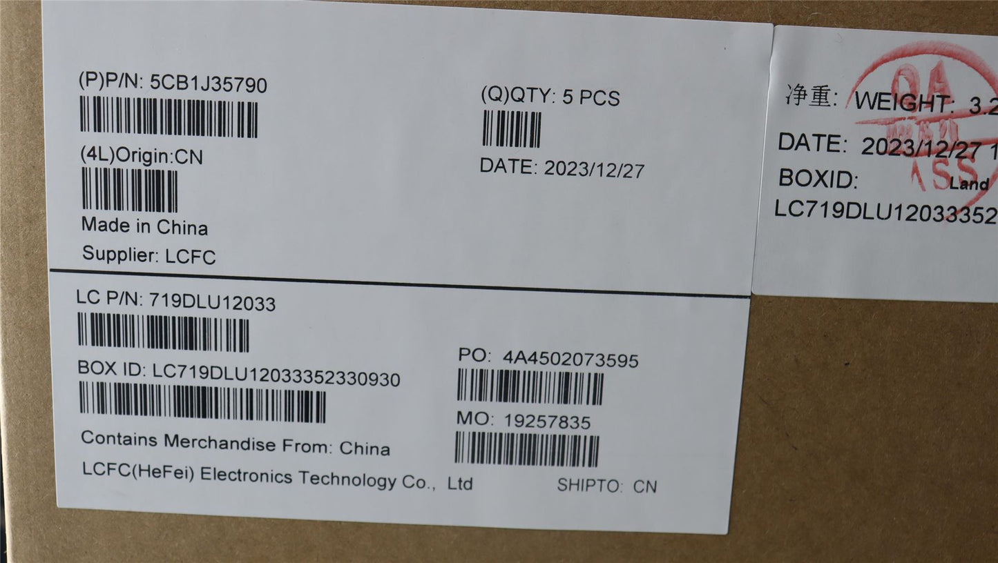 Lenovo 5 14IAU IP 5 14IAU7 Palmrest Cover Touchpad Keyboard US Euro 5CB1J35790