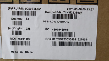 Lenovo IO board C 82XV 5C50S25551
