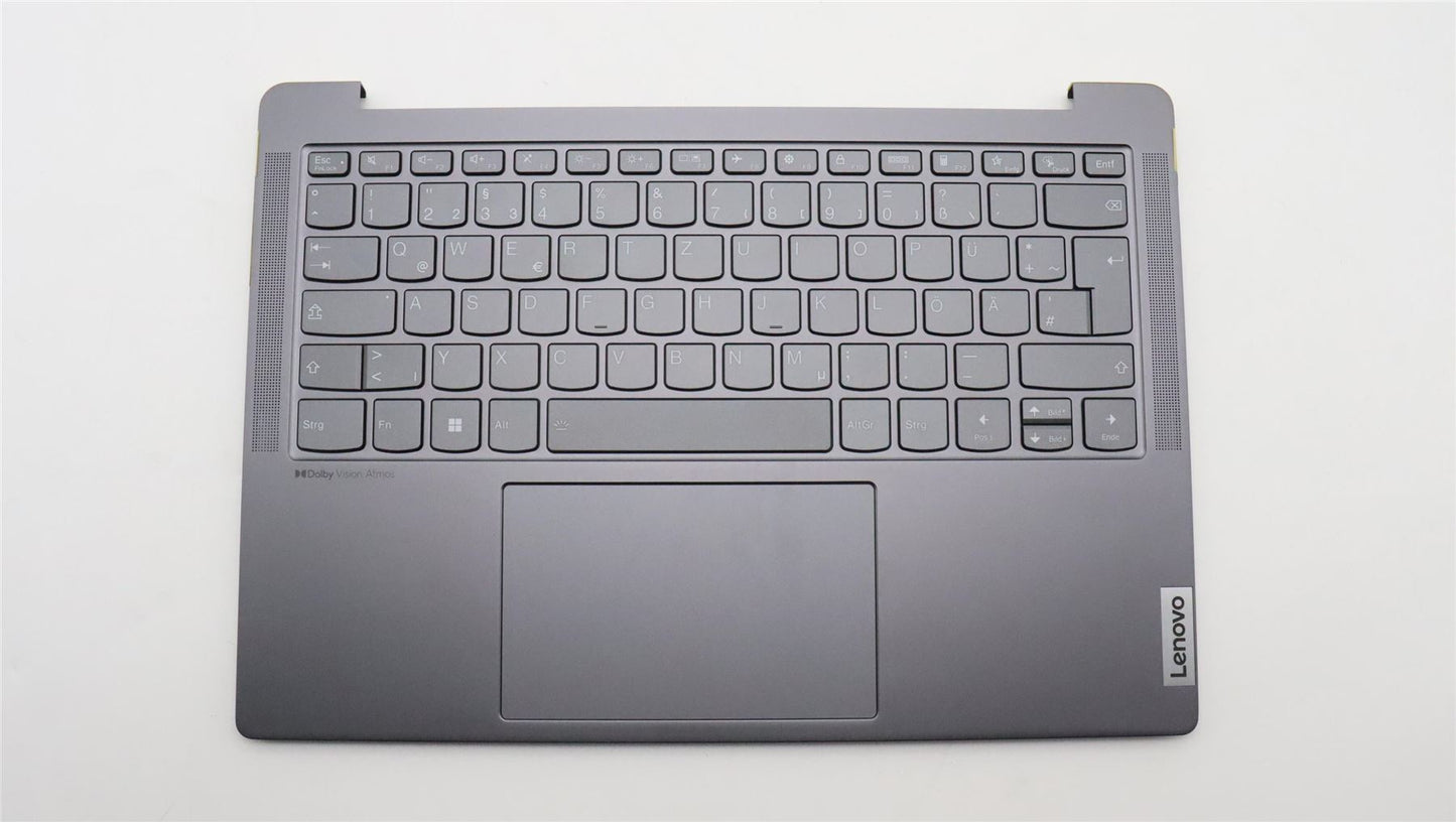 Lenovo Yoga 6 14IAP8 Palmrest Cover Touchpad Keyboard German Grey 5CB1J76029