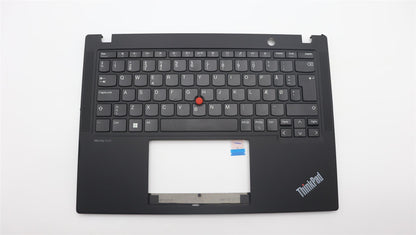 Lenovo ThinkPad X13 Gen 4 Keyboard Palmrest Top Cover Danish Black 5M11H88980