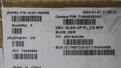 Lenovo UpperCaseASM_GER C82SD PLCG NFPBL 5CB1J05255