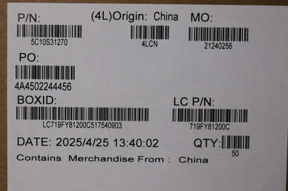 Lenovo L 83K1 TOUCH MGE eDP IR Cable 5C10S31270