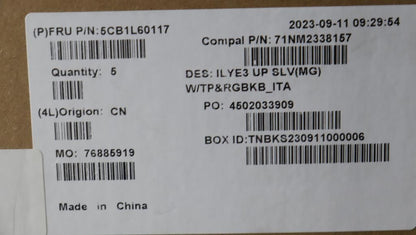 Lenovo Upper Case ASM_ITA C 82YA MGRGB 5CB1L60117