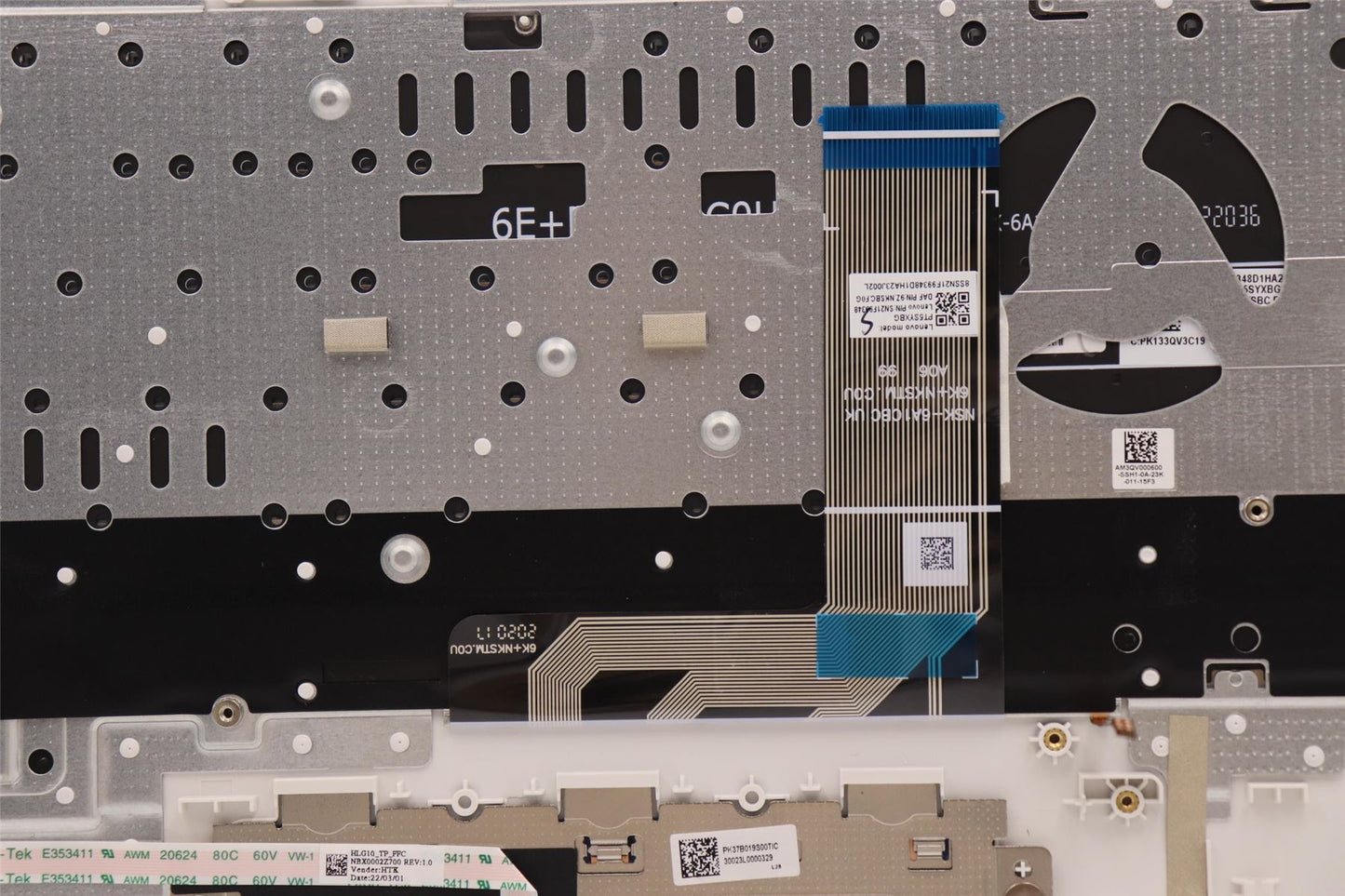 Lenovo IdeaPad 3 15IAH7 Palmrest Cover Touchpad Keyboard German White 5CB1H38858