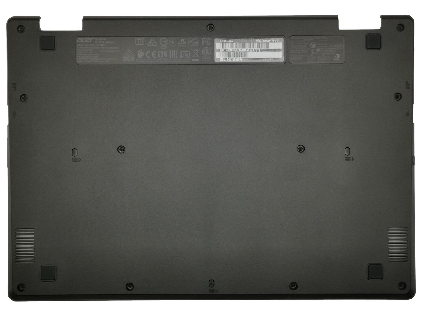 Acer Chromebook Spin R721T Bottom Base Lower Cover Black 60.HBRN7.002