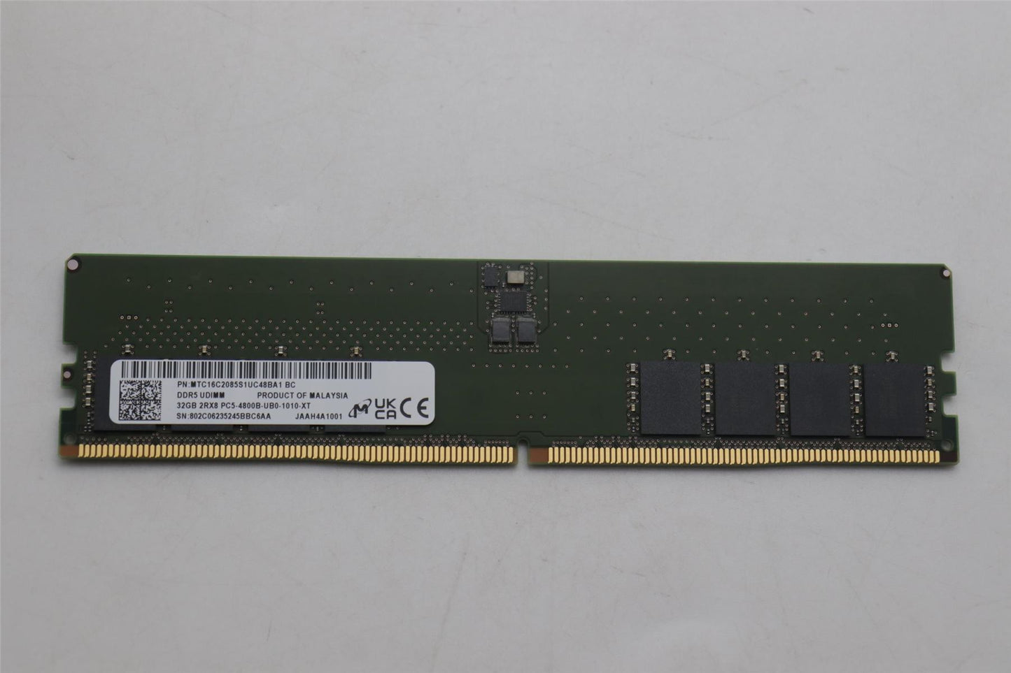 Lenovo 5M30Z71685 MEMORY UDIMM,32GB, DDR5,4800 ,Micron