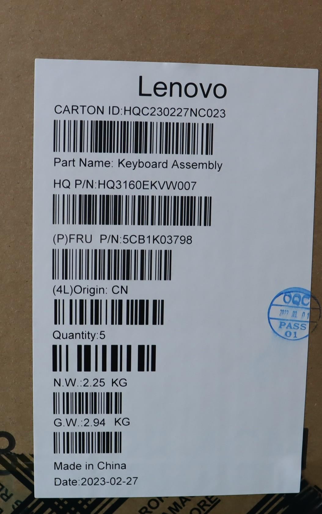 Lenovo Yoga 6 14IAP8 Palmrest Cover Touchpad Keyboard Slovenian 5CB1K03798