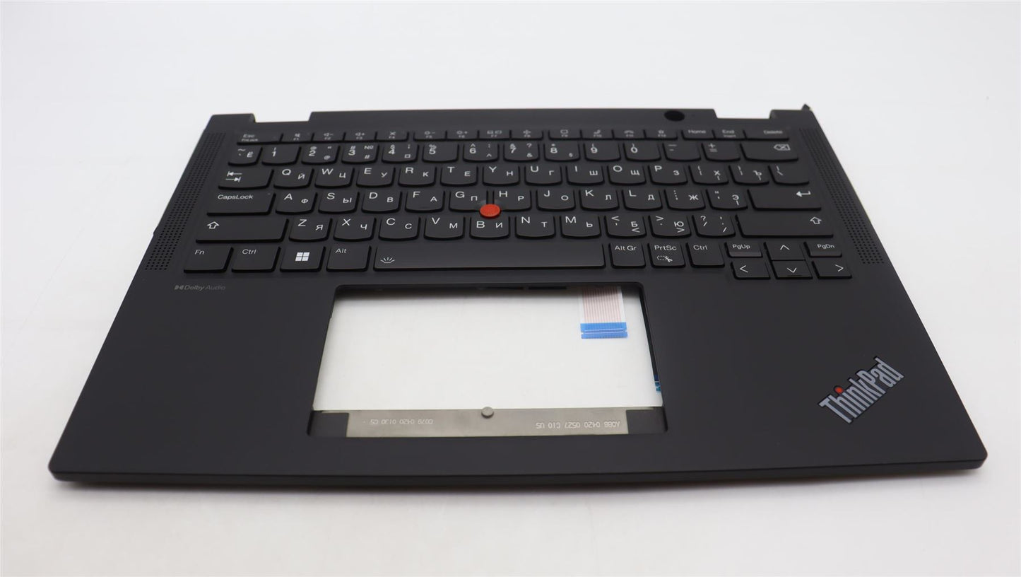 Lenovo ThinkPad X13 Gen 4 Keyboard Palmrest Top Cover Russian Black 5M11L64268