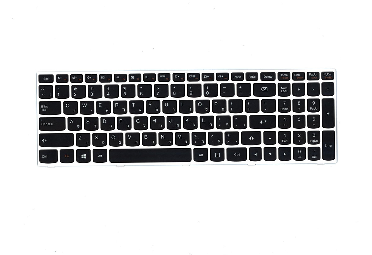 Lenovo HEB-T6G1-CCY-BlackKey-KBD Hebrew Keyboard 5N20H03416