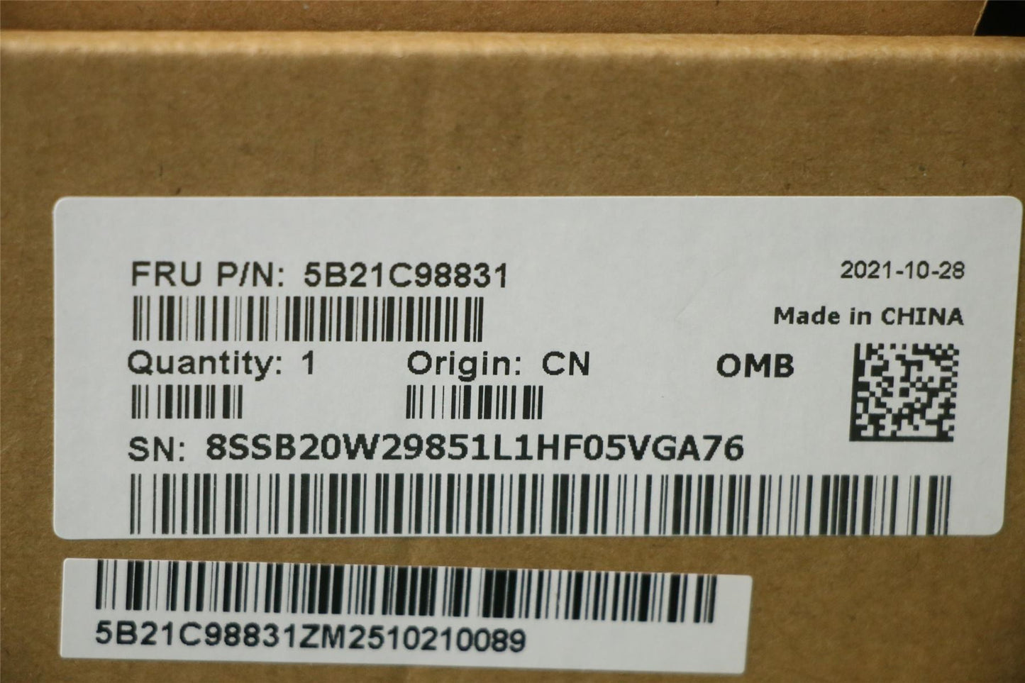Lenovo WIN,i7-8665U,16G,9560,AMT,yTPM2 5B21C98831