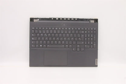 Lenovo 7 16ACHg6 Palmrest Cover Touchpad Keyboard Spanish Storm Grey 5CB1C17328