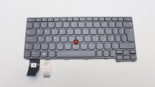 Lenovo ThinkPad X13 Gen 2 Keyboard Bulgarian Grey Backlit 5N21A22001