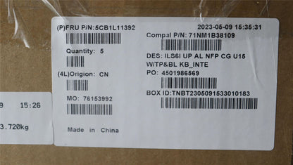 Lenovo IdeaPad 5 16ABR8 Palmrest Cover Touchpad Keyboard US Euro 5CB1L11392