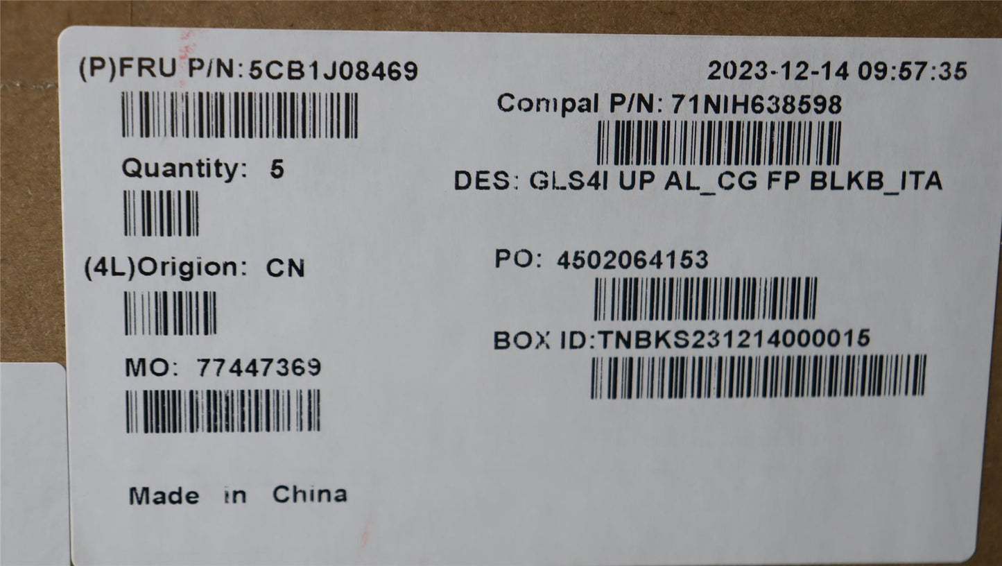 Lenovo IdeaPad 5 14IAL7 5 14ABA7 Palmrest Cover Touchpad Keyboard 5CB1J08469