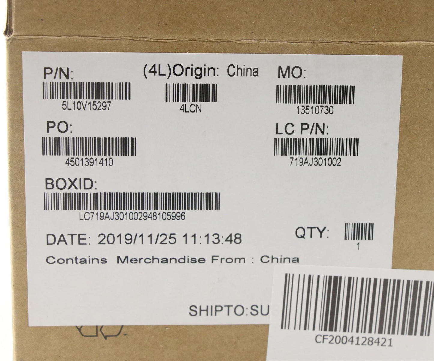 Lenovo Muldflap FRU GEO Label KIT Silver 5L10V15297