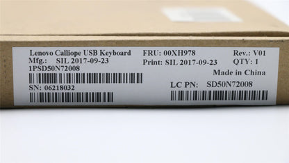 Lenovo USB Calliope KB SR SWS 00XH978