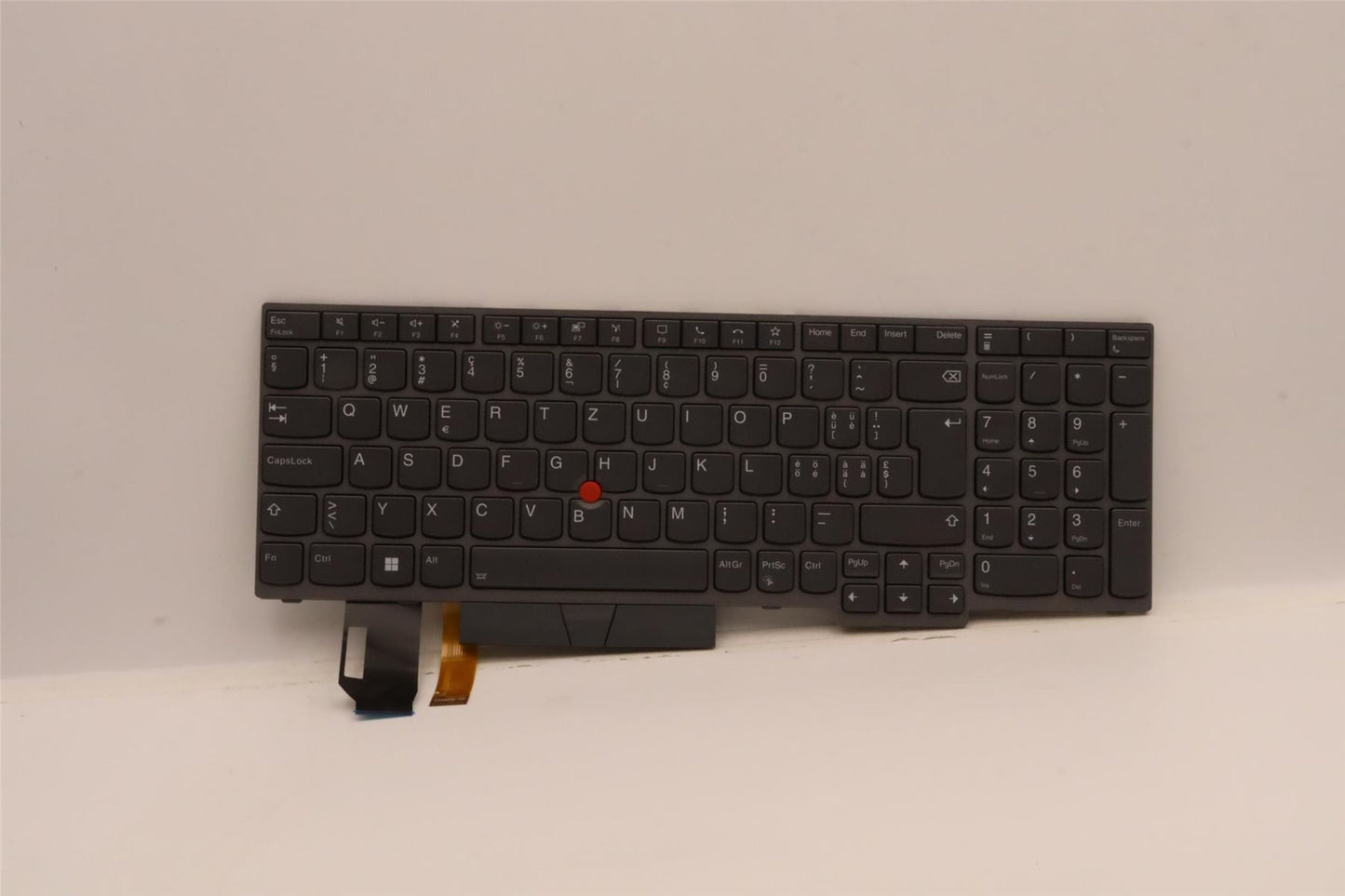 Lenovo ThinkPad T15 Gen 2 P15s Gen 2 Keyboard Swiss Grey Backlit 5N21B08436