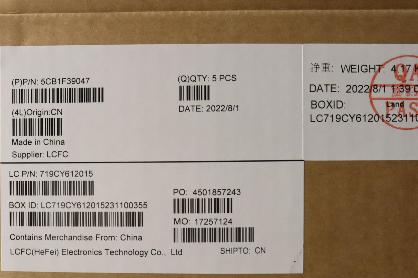 Lenovo 5 15IAH7H Palmrest Cover Touchpad Keyboard Hungarian 5CB1F39047