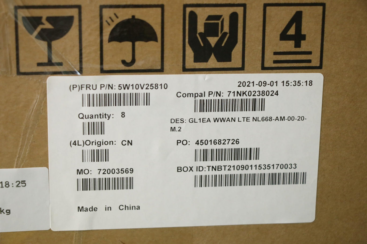 Lenovo WIRELESS Wireless,CMB,FBC,NL668 Board 5W10V25810