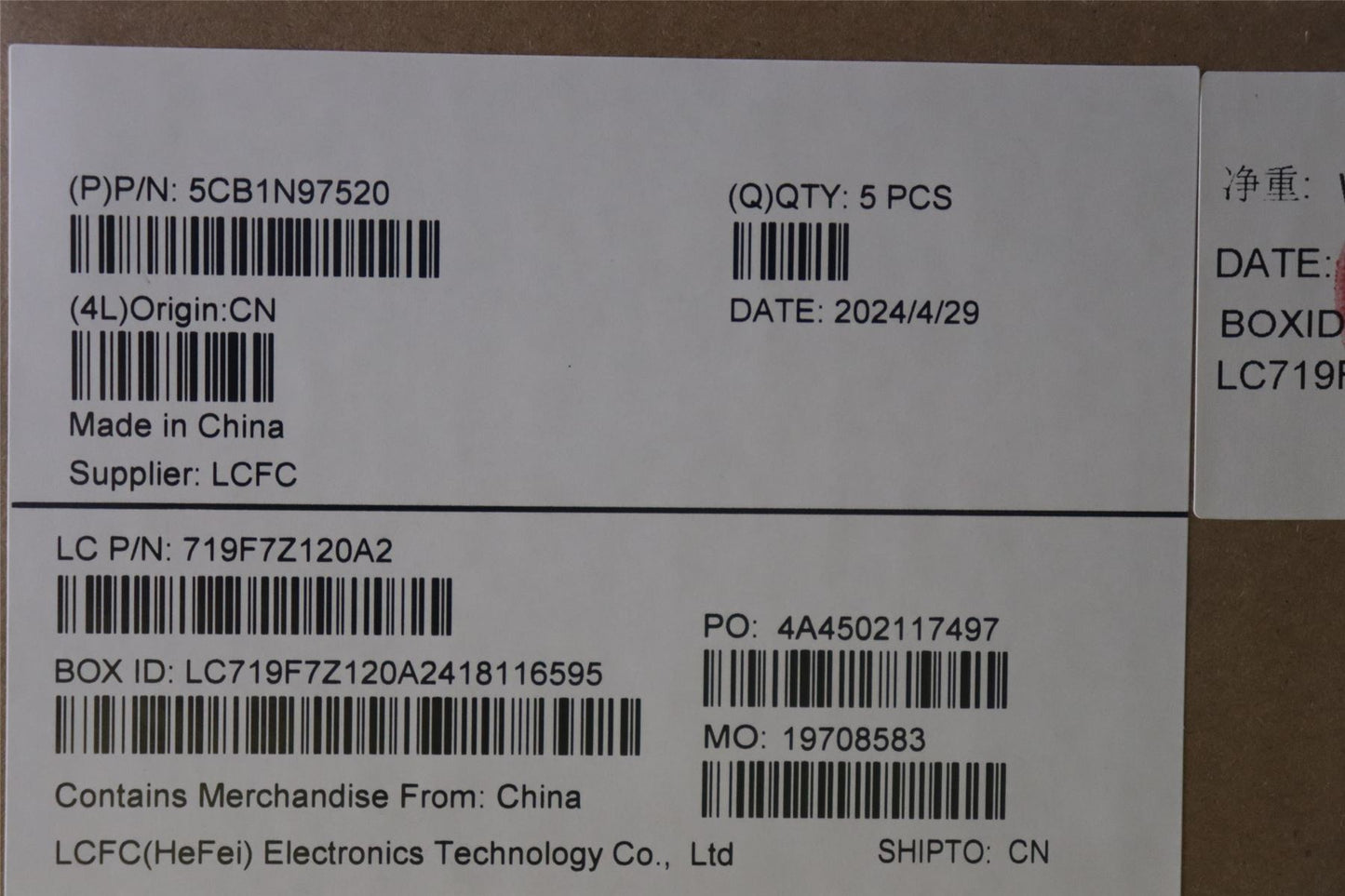 Lenovo Upper Case ASM_SPA L 83E7AGNBL 5CB1N97520