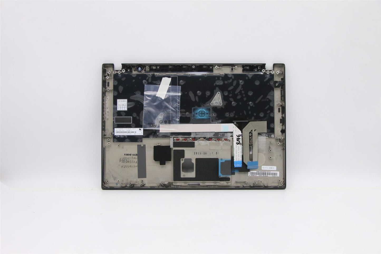 Lenovo ThinkPad T490s Keyboard Palmrest Top Cover Slovenian Black 02HM443
