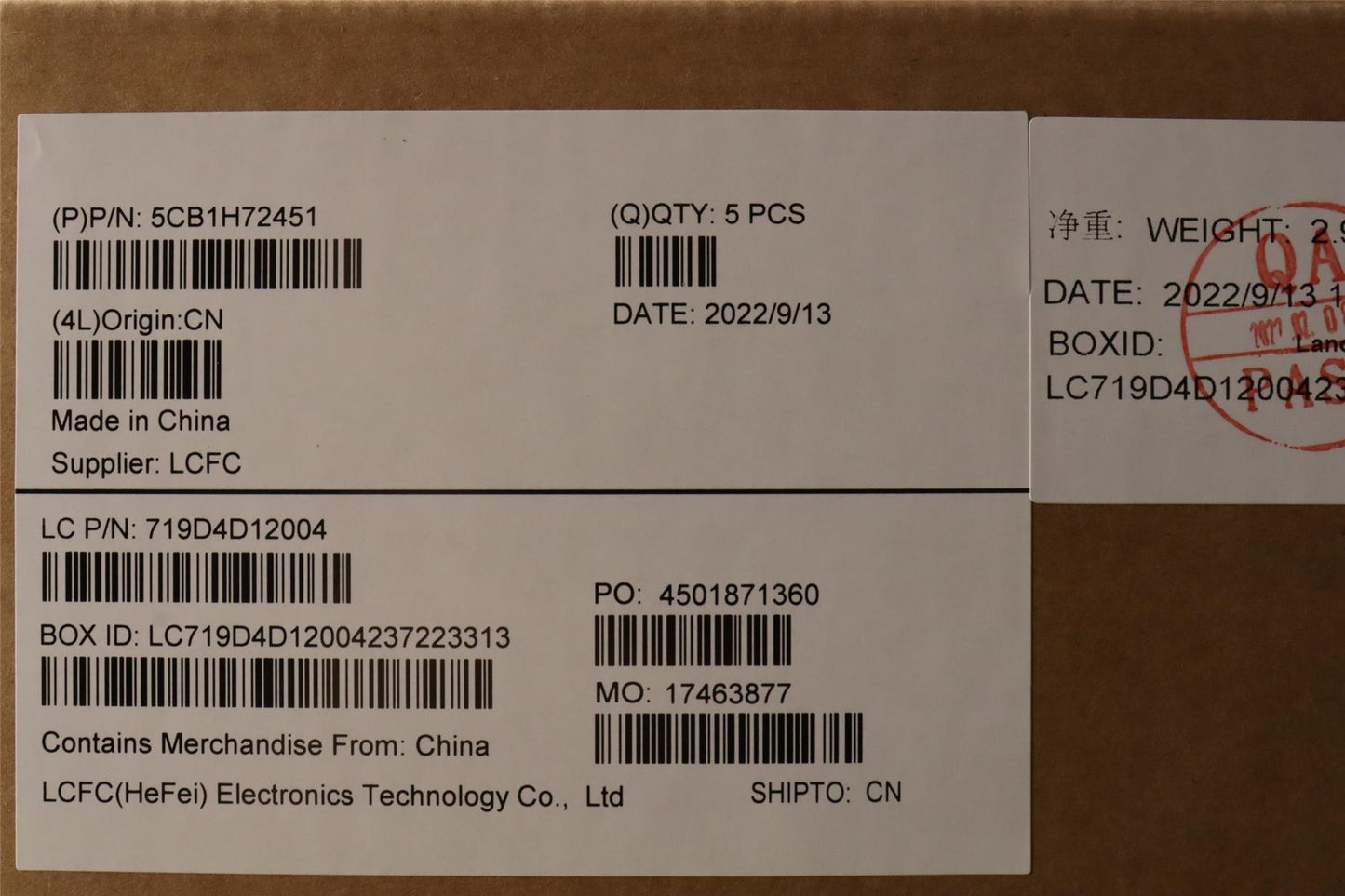 Lenovo Upper Case ASM_FRA L82RM AB_FP_BL 5CB1H72451