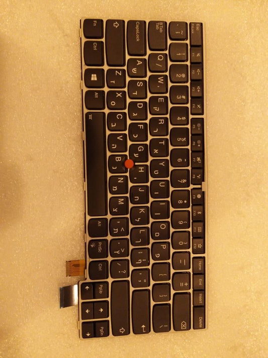 Lenovo ThinkPad T470s Keyboard Icelandic Silver Backlit 01ER883