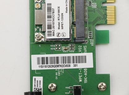 Lenovo Gemtek RTL8188CE 11N SB+RiserCard WiFi WLAN Riser Board 11012529